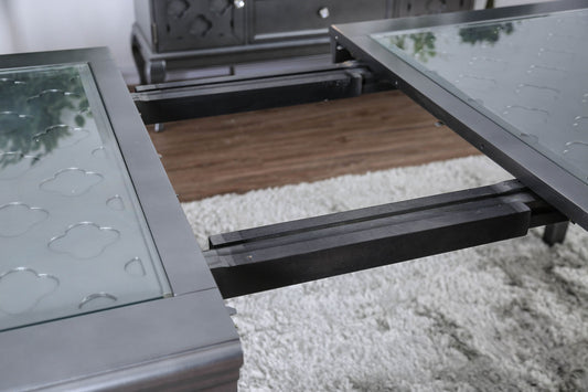 Furniture of America - Amina Dining Table in Gray - CM3219GY-T View 2