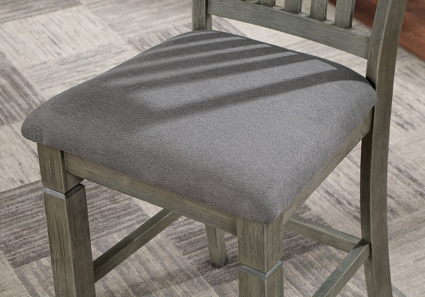 Furniture of America - Anaya 7 Pc. Counter Ht. Table Set in Gray/Light Gray - CM3512GY-PT-7PC View 3