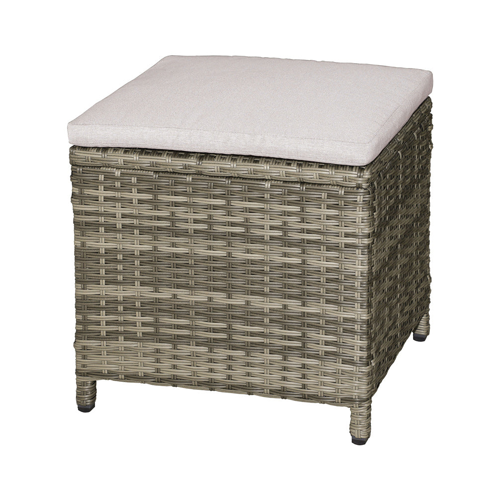 Furniture of America - Antigua Ottoman Set of 2 in Gun Metal/Brown/Gray - GM-1006-2PK View 1