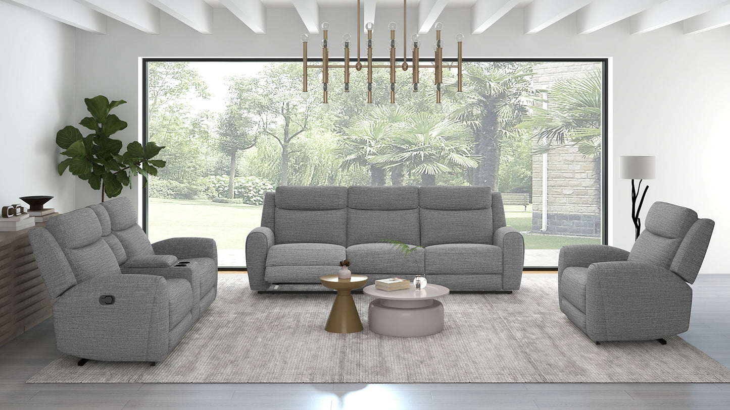 Furniture of America - Antonius Sofa + Loveseat in Gray - CM9985GY-M-2PC View 3