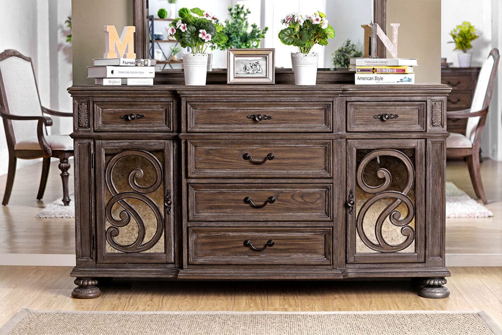 Furniture of America - Arcadia Server in Rustic Natural Tone - CM3150SV View 1