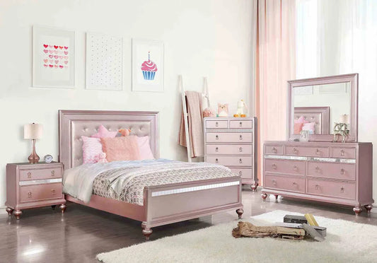 Furniture of America - Ariston - Full Bed - Rose Gold - CM7170RG-F-BED view 2