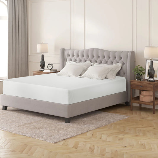 Furniture of America - Artemisia 12" E.King Memory Foam Mattress (Roll-In-Box) in White - DM540-EK View 2