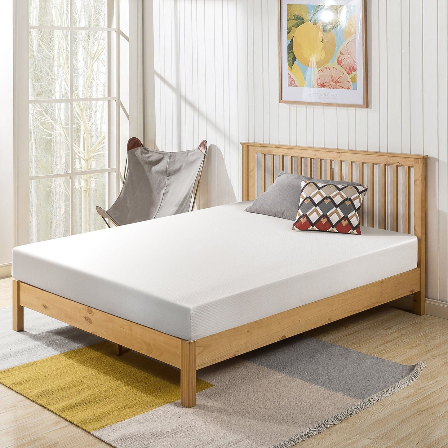 Furniture of America - Artemisia 6" Full Memory Foam Mattress (Roll-In-Box) in White - DM510-F View 2