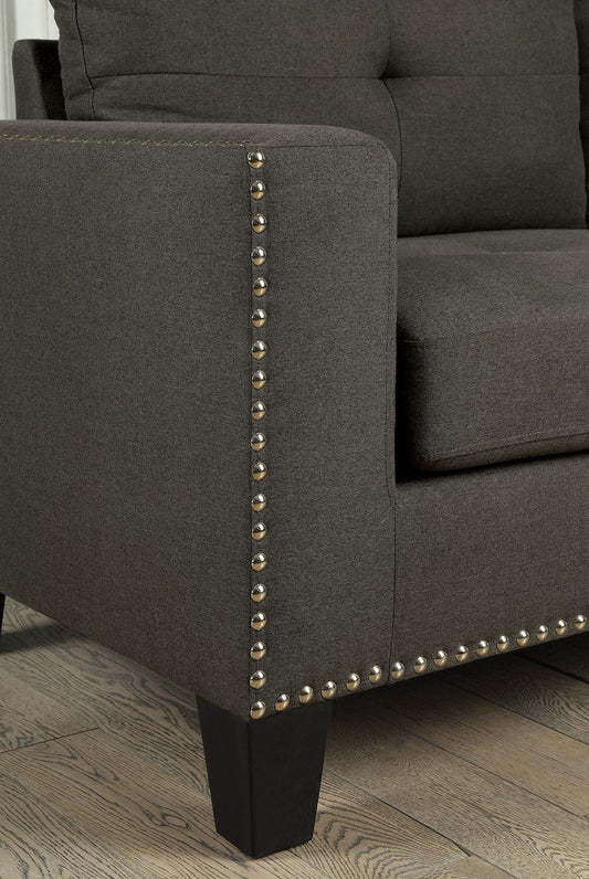 Furniture of America - Attwell Sofa + Loveseat in Gray - CM6594-2PC View 2