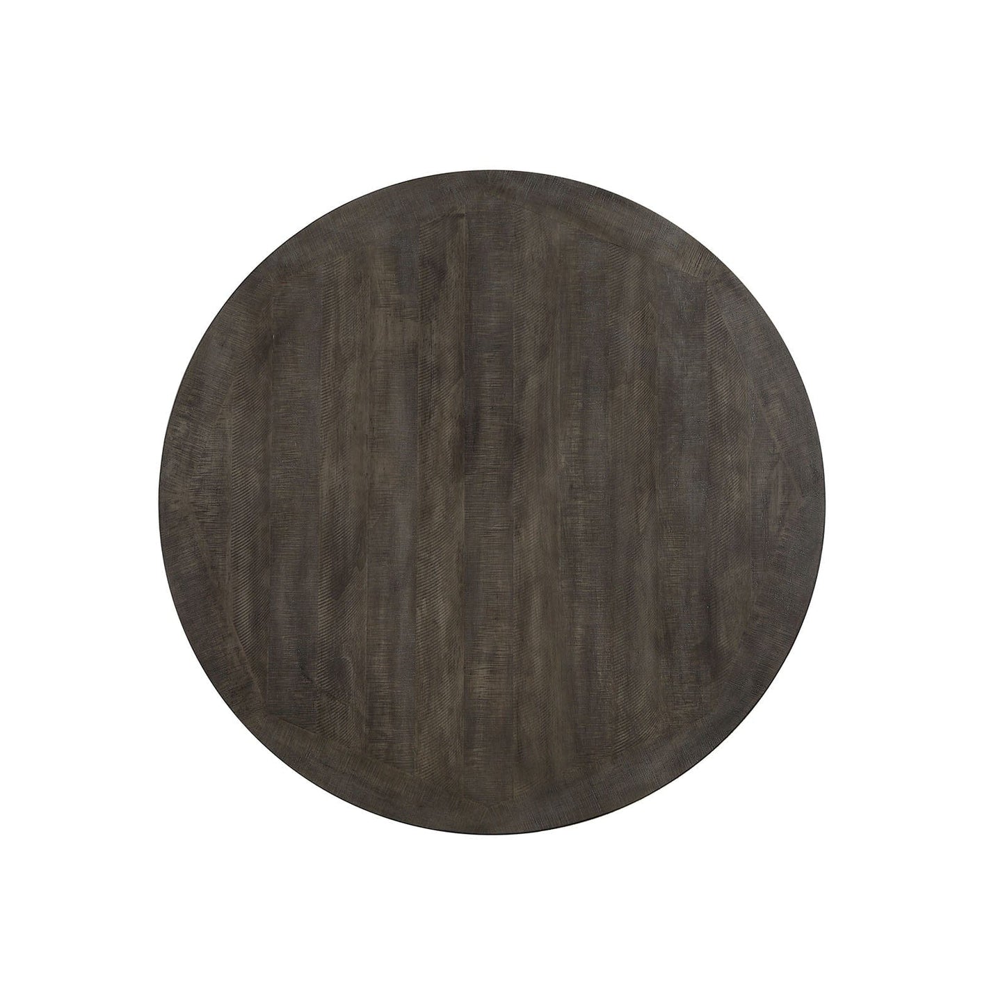 Furniture of America - Auletta Round Dining Table in Distressed White/Gray - CM3417GY-RT View 3