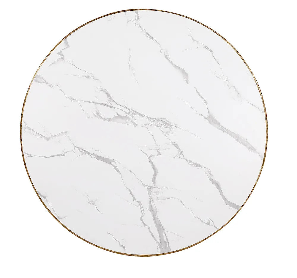 Furniture of America - Balvi - Round Dining Table - Matte Gold - FM37012GD-RT-3A view 2