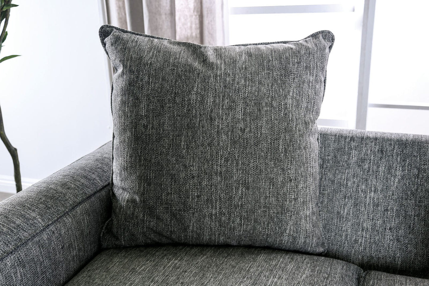 Furniture of America - Basie Sofa + Loveseat in Gray - SM5156-2PC View 6