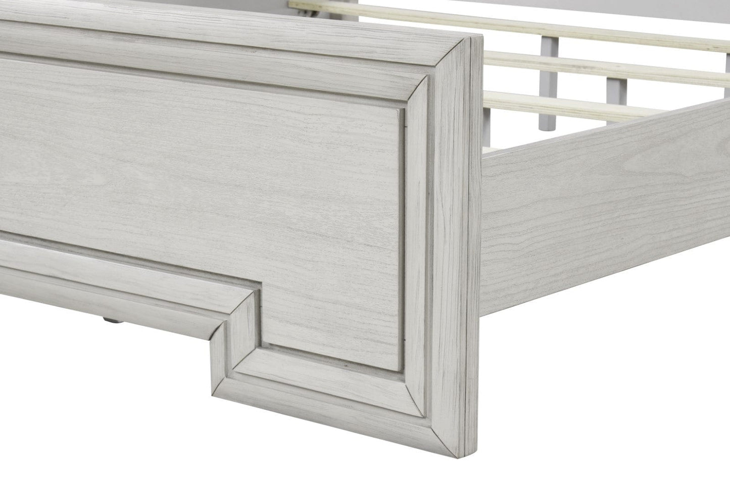 Furniture of America - Basilone 5 Pc. Queen Bedroom Set w/ Chest in Rustic White - FM7440WH-Q-5PC-CHEST View 5