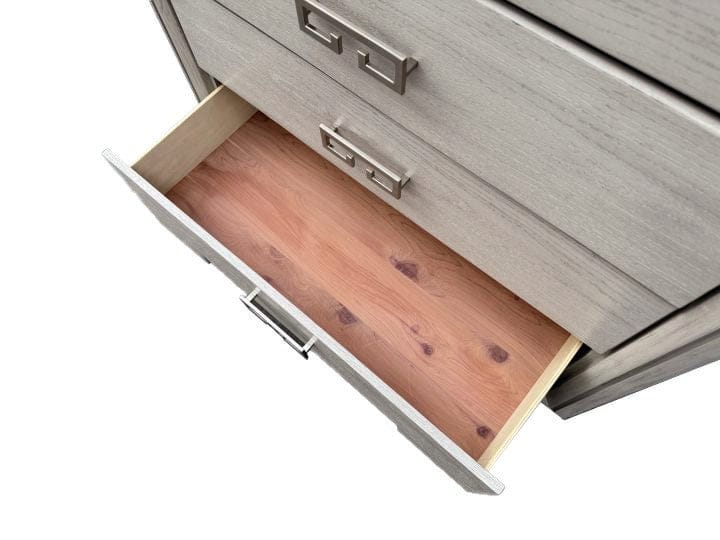 Furniture of America - Basilone Chest in Rustic White - FM7440WH-C View 6