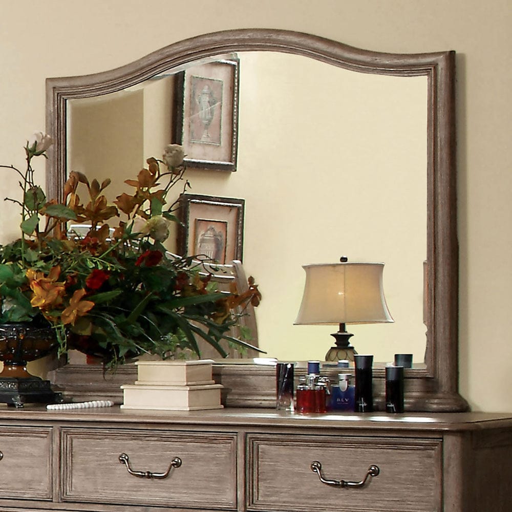 Furniture of America - Belgrade Mirror in Rustic Natural - CM7611M View 1