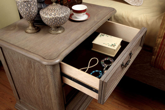 Furniture of America - Belgrade Nightstand in Rustic Natural - CM7611N View 2