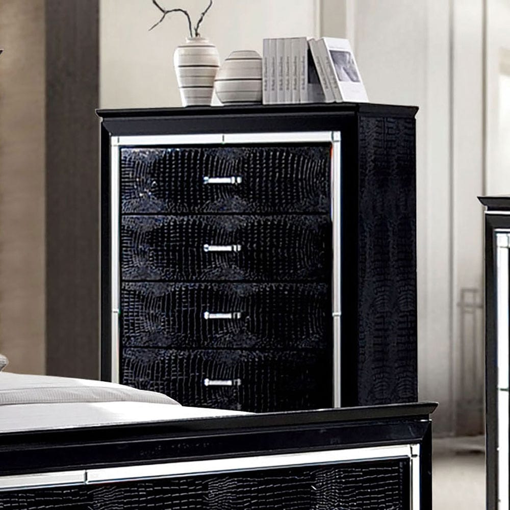 Furniture of America - Bellanova Chest in Black - CM7979BK-C View 1