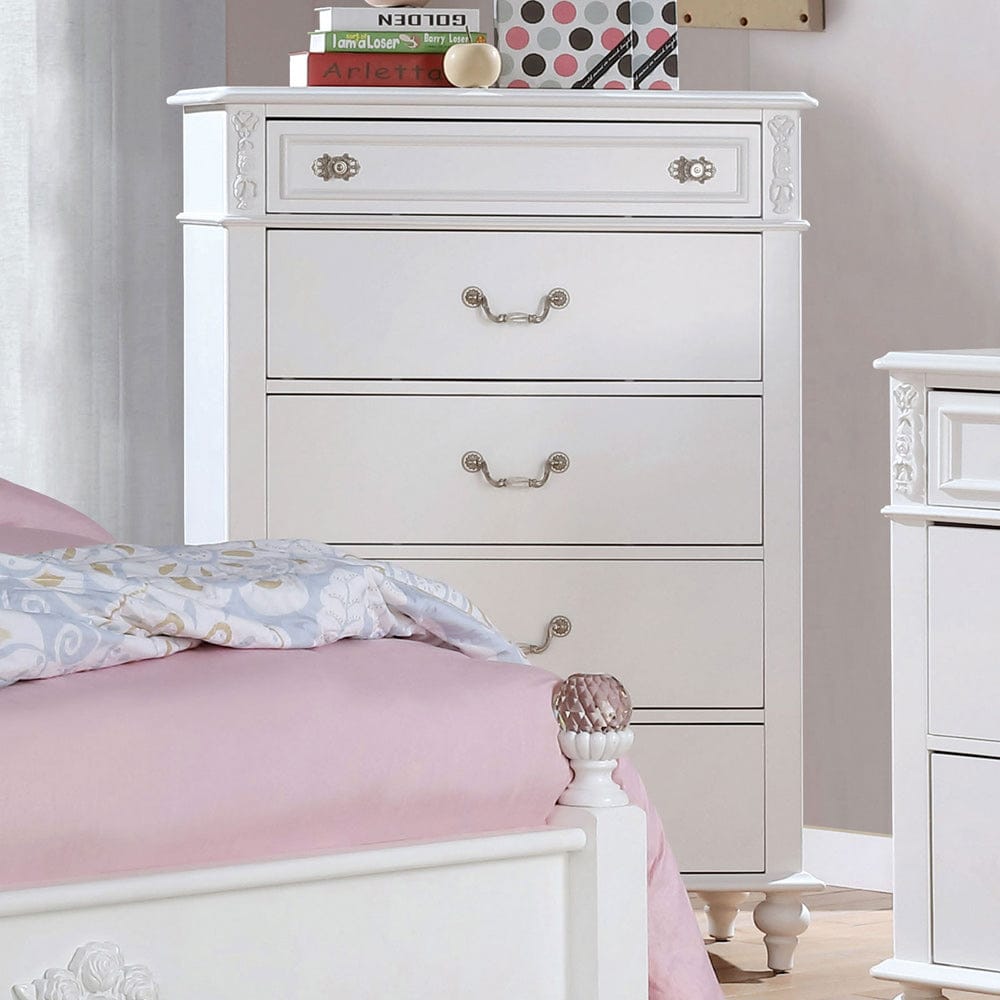 Furniture of America - Belva Chest in White - CM7174C View 1