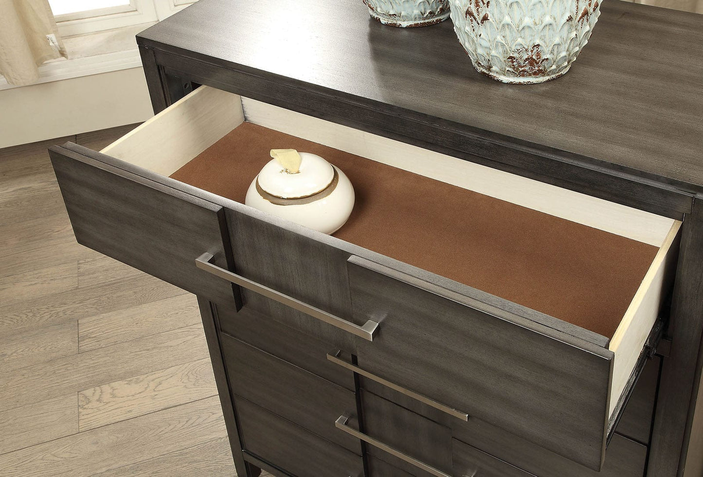 Furniture of America - Berenice Dresser in Gray - CM7580GY-D View 5