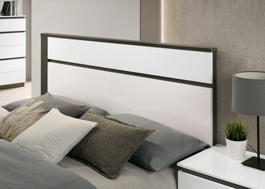 Furniture of America - Birsfelden Queen Bed in White/Metallic Gray - FOA7225WH-Q-BED View 2