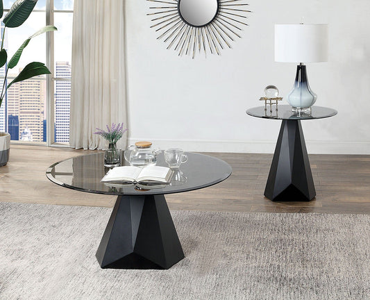 Furniture of America - Bishop End Table in Black/Gray - CM4192BK-E-TABLE View 2