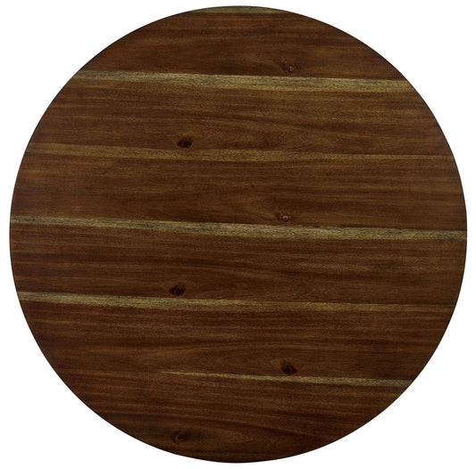Furniture of America - Blackwood 5 Pc. Round Dining Table Set in Walnut/Dark Brown - CM3771RT-5PK View 2