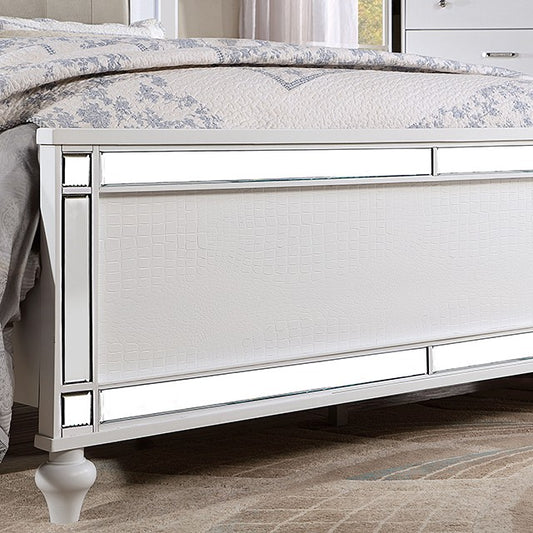 Furniture of America - Brachium E.King Bed in White - CM7977WH-EK-BED View 2