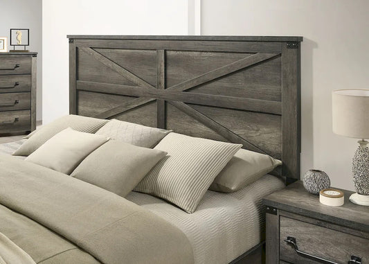 Furniture of America - Britonale - 3 Pc. Queen Bedroom Set - FM7218GY-Q-4PC view 2