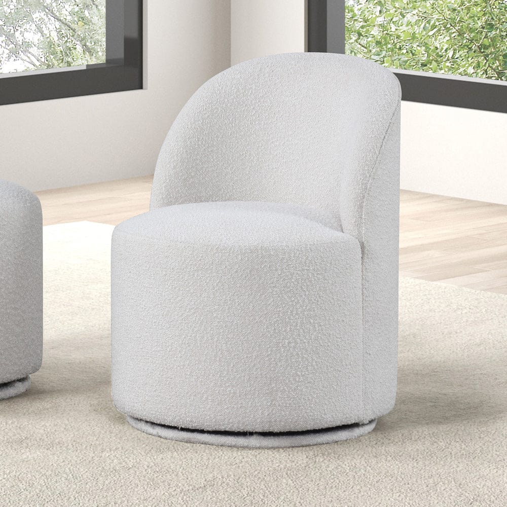 Furniture of America - Broager Dining Swivel Chair in White - FM3001WH-SC View 1