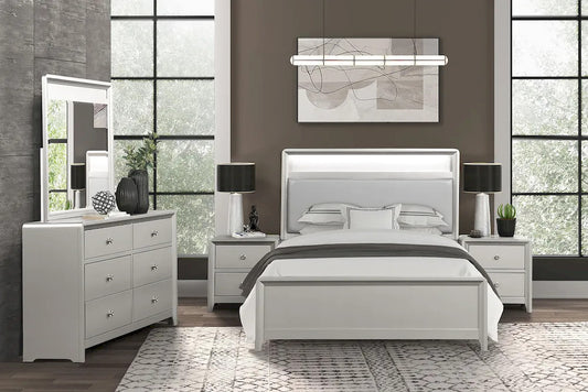 Furniture of America - Bryne - 4 Pc. Queen Bedroom Set w/ 2NS - FM7170CPN-Q-5PC-2NS view 2