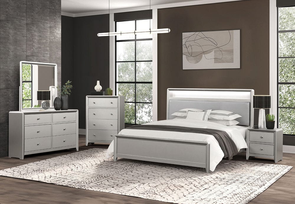Furniture of America - Bryne Twin Bed in Champagne - FM7170CPN-T-BED View 5