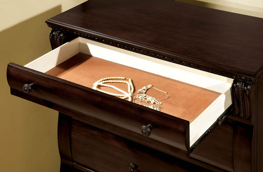 Furniture of America - Burleigh Chest in Cherry - CM7791C View 2