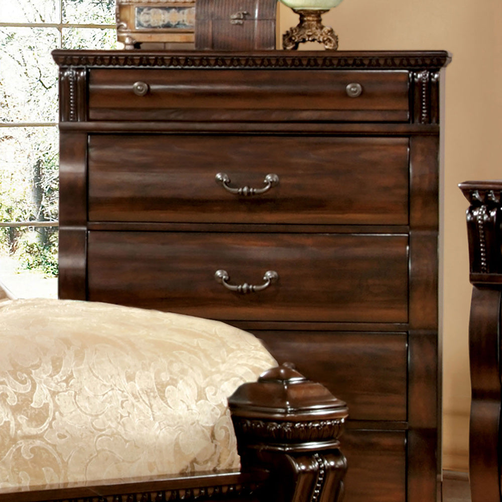 Furniture of America - Burleigh Chest in Cherry - CM7791C View 3