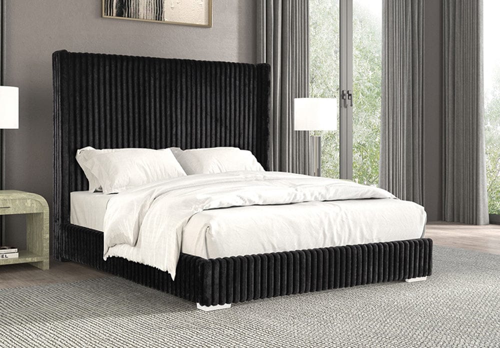 Furniture of America - Cadwell Queen Bed in Black - FM7120BK-Q View 1