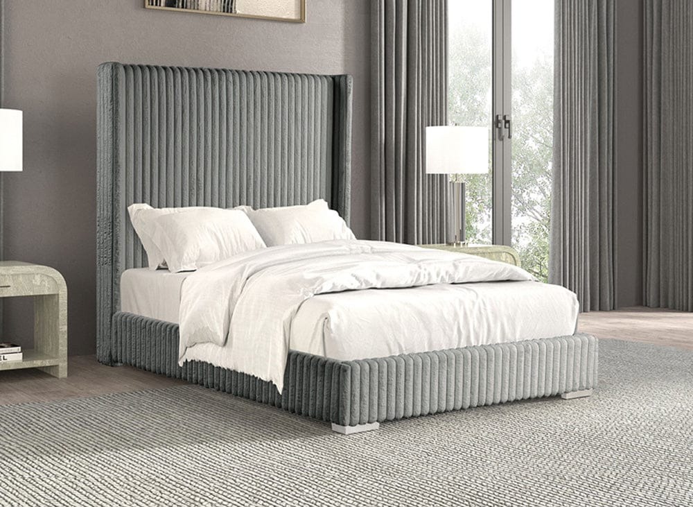 Furniture of America - Cadwell Queen Bed in Gray - FM7120GY-Q View 1