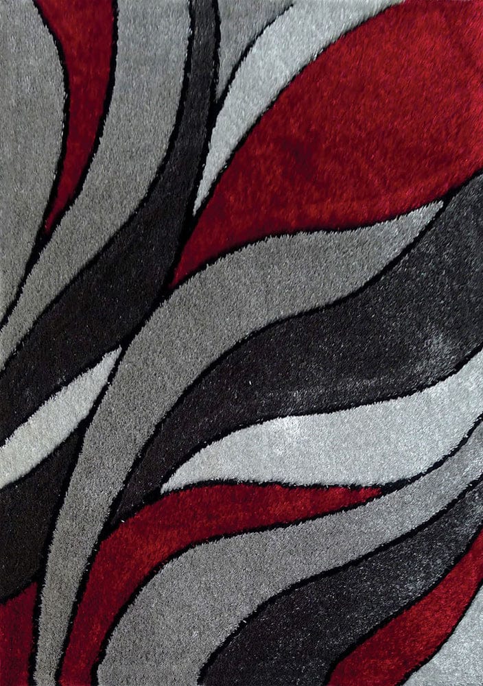 Furniture of America - Caledon 5' X 7' Area Rug in Gray/Red - RG4138 View 1