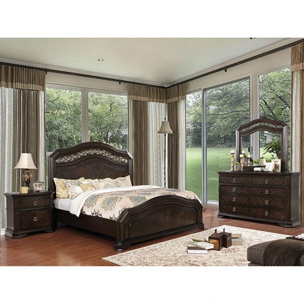 Furniture of America - Calliope 4 Pc. Queen Bedroom Set in Espresso - CM7751Q-4PC