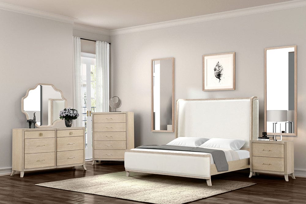 Furniture of America - Candra Queen Bed in Natural Oak - FM7424AK-Q-BED View 4
