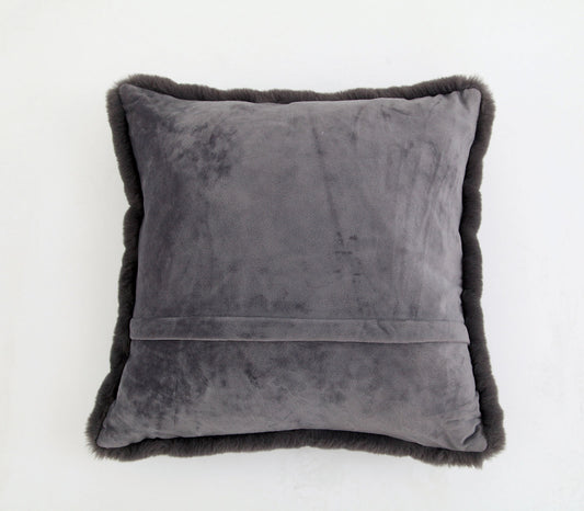 Furniture of America - Caparica 20" X 20" Pillow in Charcoal - PL4140 View 2