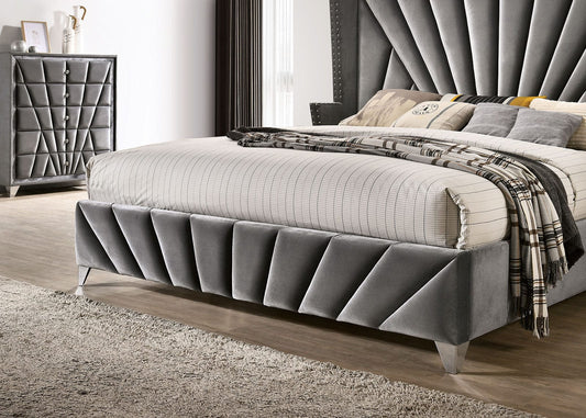 Furniture of America - Carissa Queen Bed in Gray - CM7164Q-BED View 2