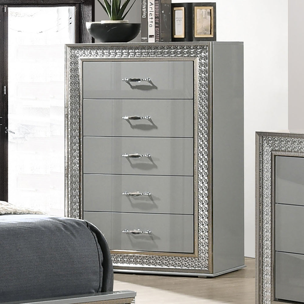 Furniture of America - Cassiopeia Chest in Metallic Gray - FM7253GY-C View 1