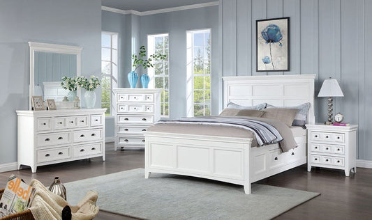 Furniture of America - Castile Full Bed in White - CM7413WH-F-BED View 2