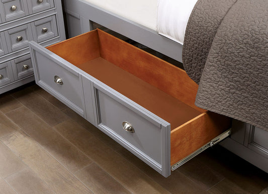 Furniture of America - Castlile Twin Bed in Gray - CM7413GY-T-BED View 2