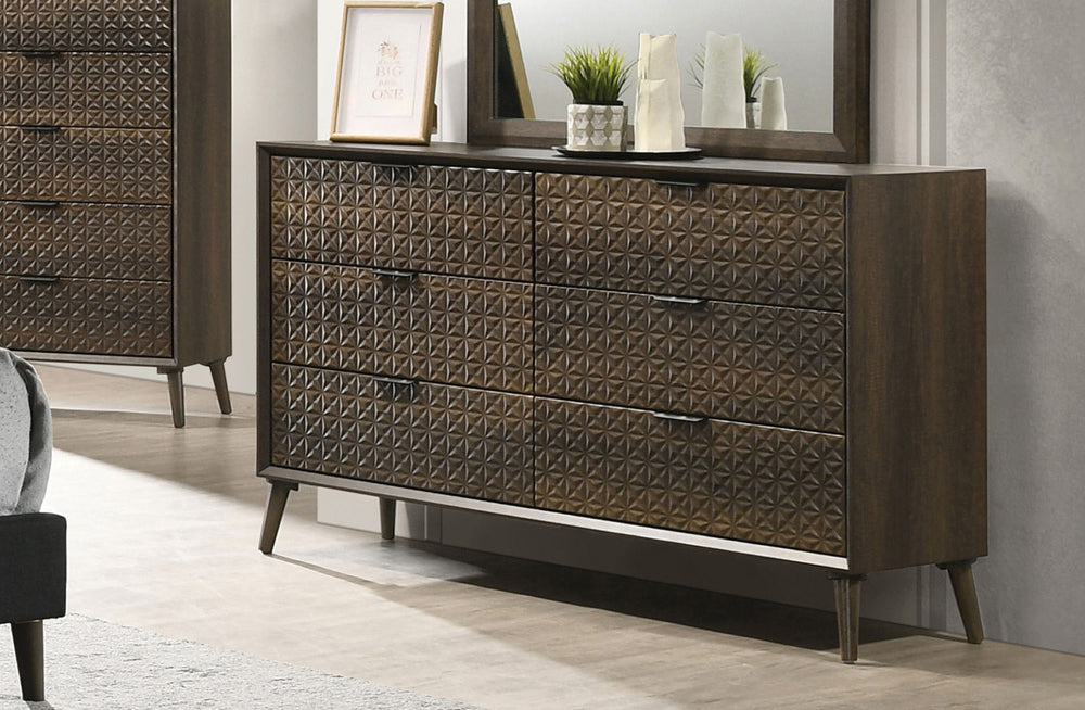Furniture of America - Chalfont Dresser in Dark Brown - FM7272DB-D View 1