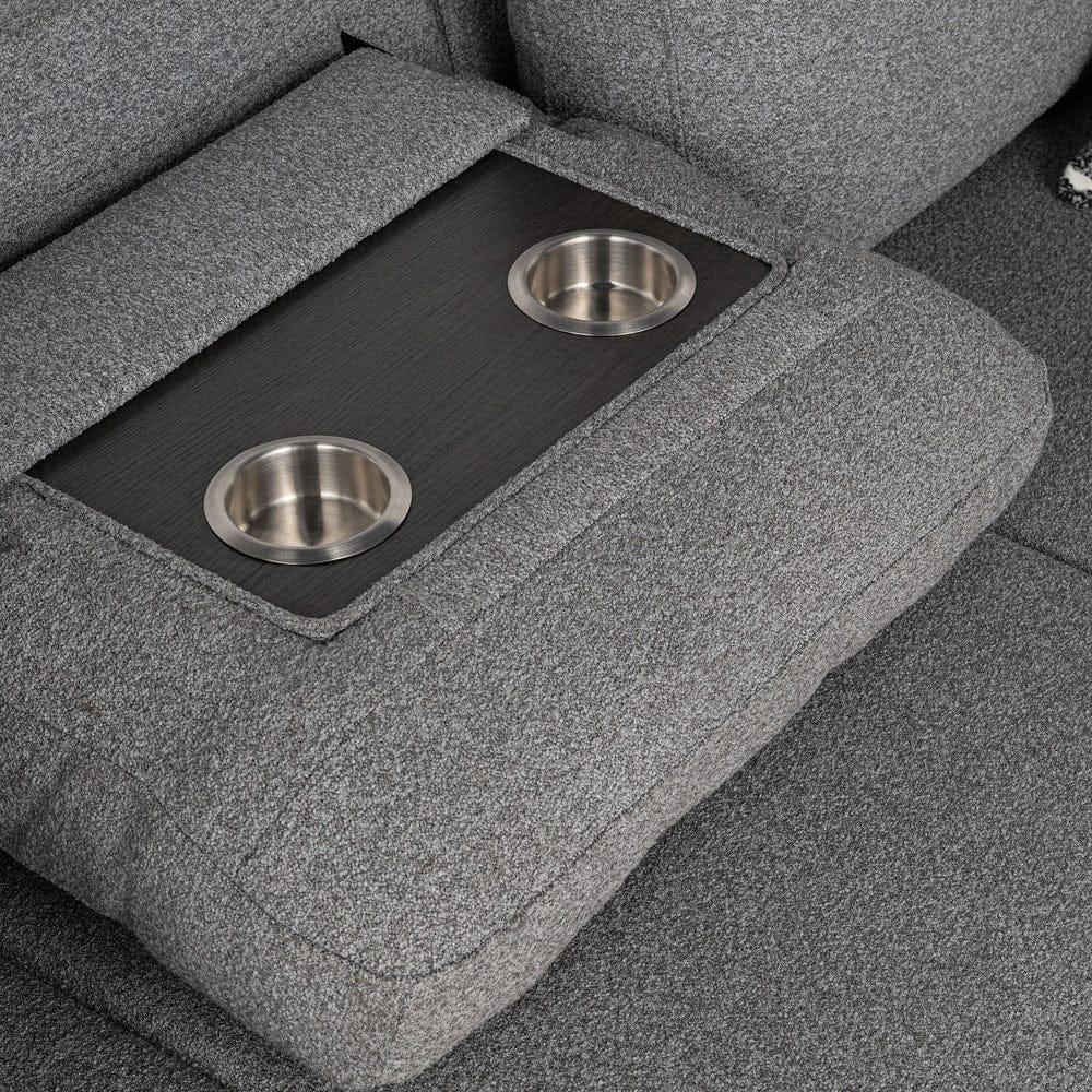 Furniture of America - Chatham Right-Chaise Sectional in Gray - FM64005GY-SECT-R View 9