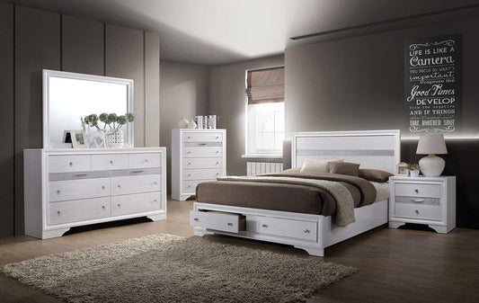 Furniture of America - Chrissy Full Bed in White - CM7552F-BED View 2