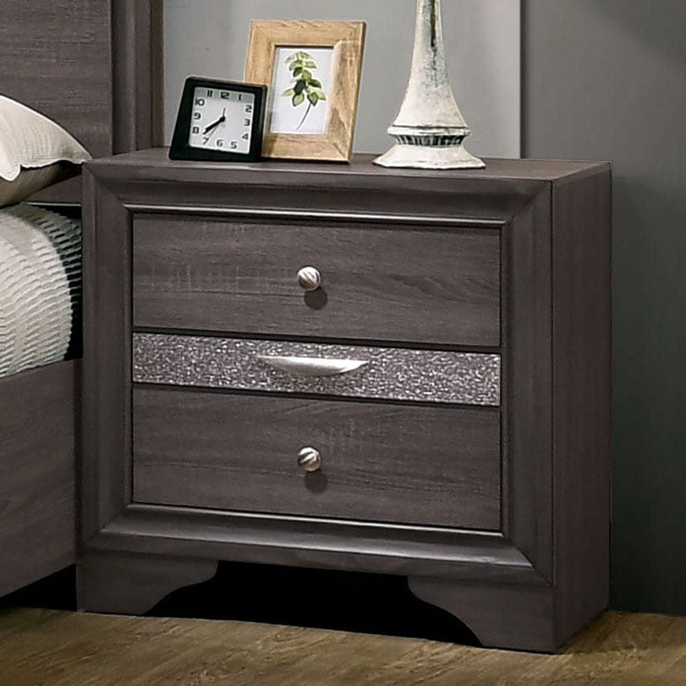 Furniture of America - Chrissy Nightstand in Gray - CM7552GY-N View 1