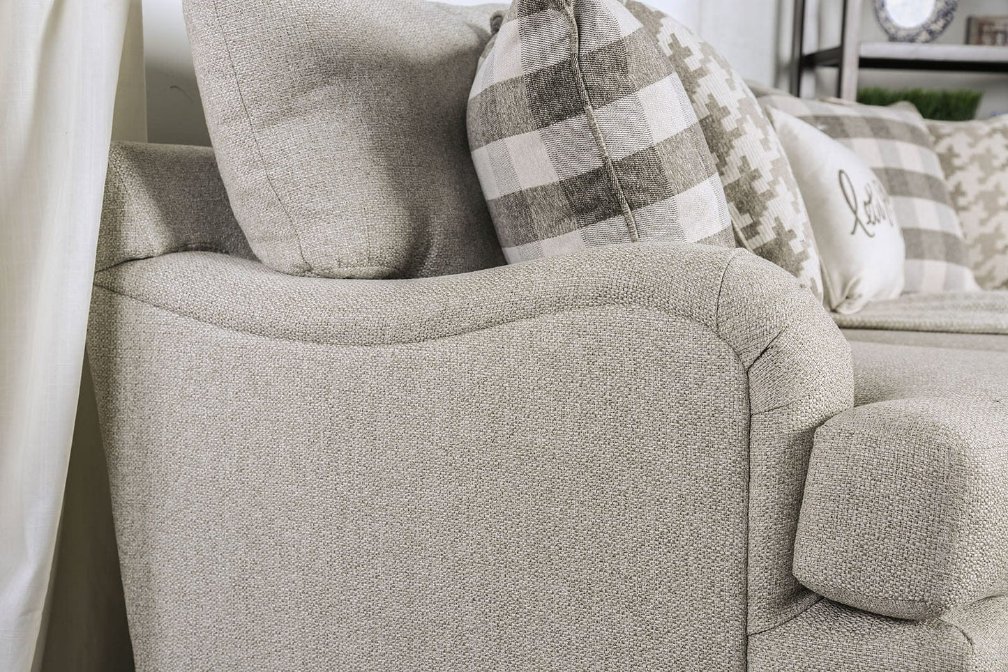 Furniture of America - Christine Sofa in Light Gray - SM8280-SF View 4