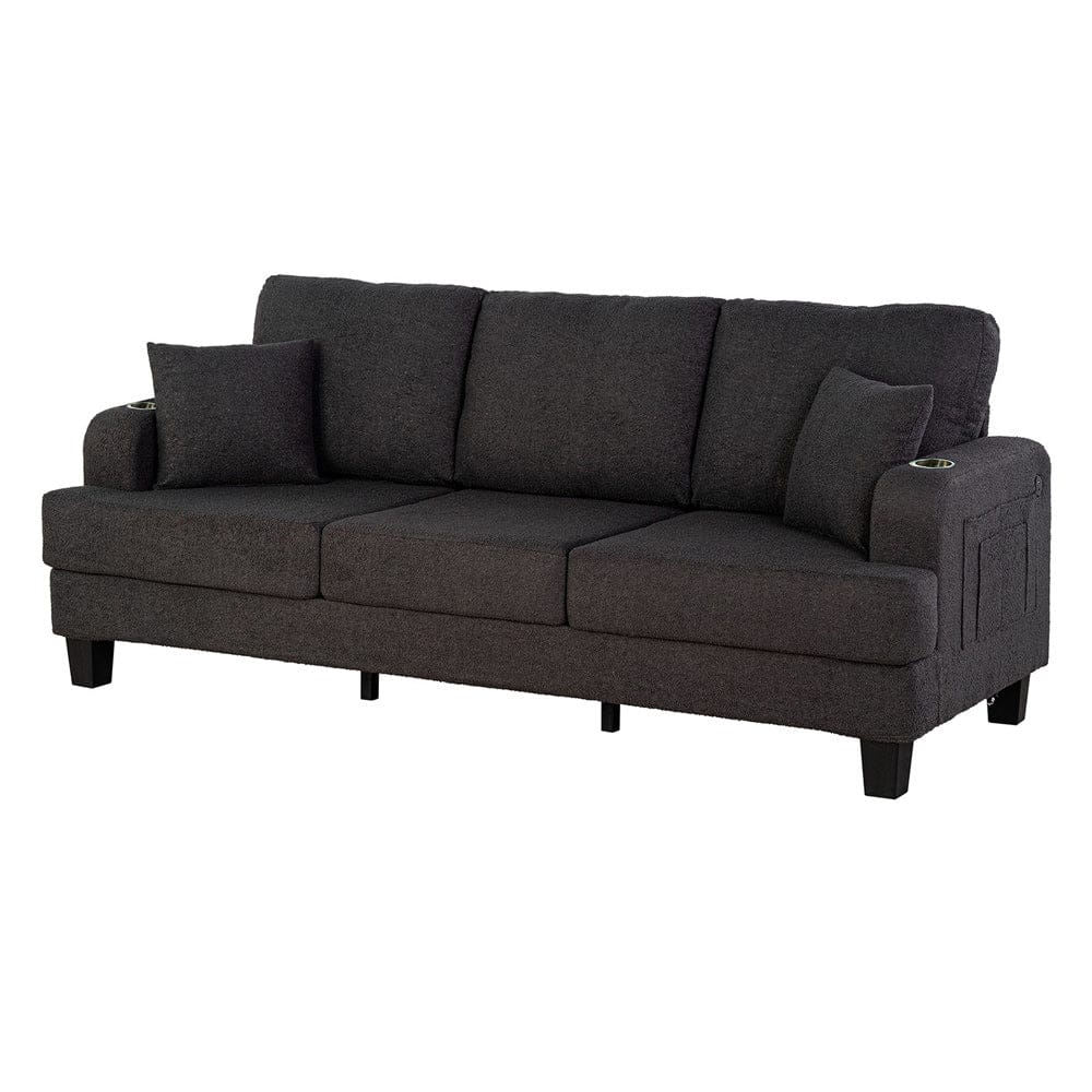 Furniture of America - Cinderford Sofa + Loveseat - SL6936DG-2PC View 3