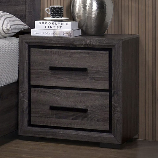 Furniture of America - Conwy Nightstand in Gray - CM7549N View 2