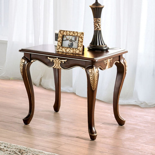Furniture of America - Cookshire End Table in Rich Tobacco - FM45004E View 2