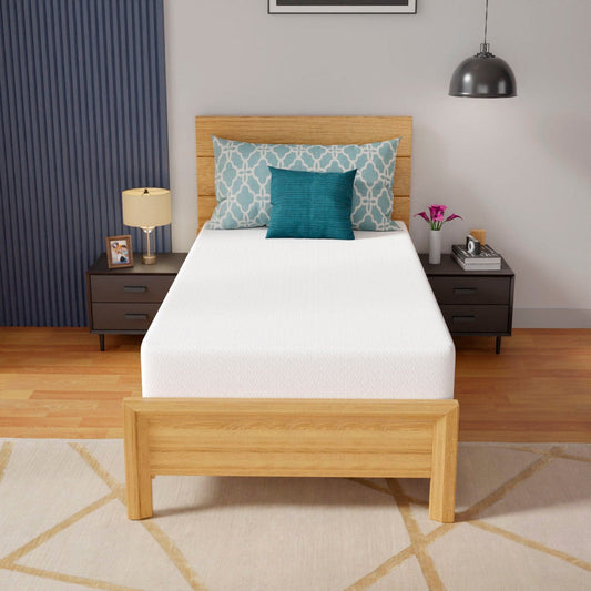 Furniture of America - Coreopsis 10" Twin Memory Foam Wave Comfort (Roll-In-A-Box) in White - DM610-T View 2