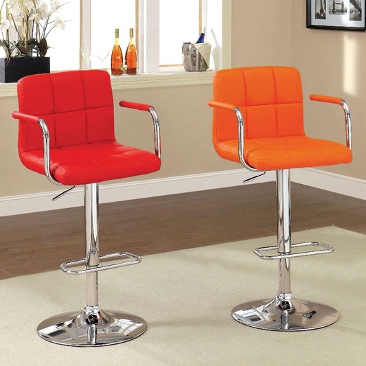Furniture of America - Corfu Bar Stool in Red - CM-BR6917RD View 2