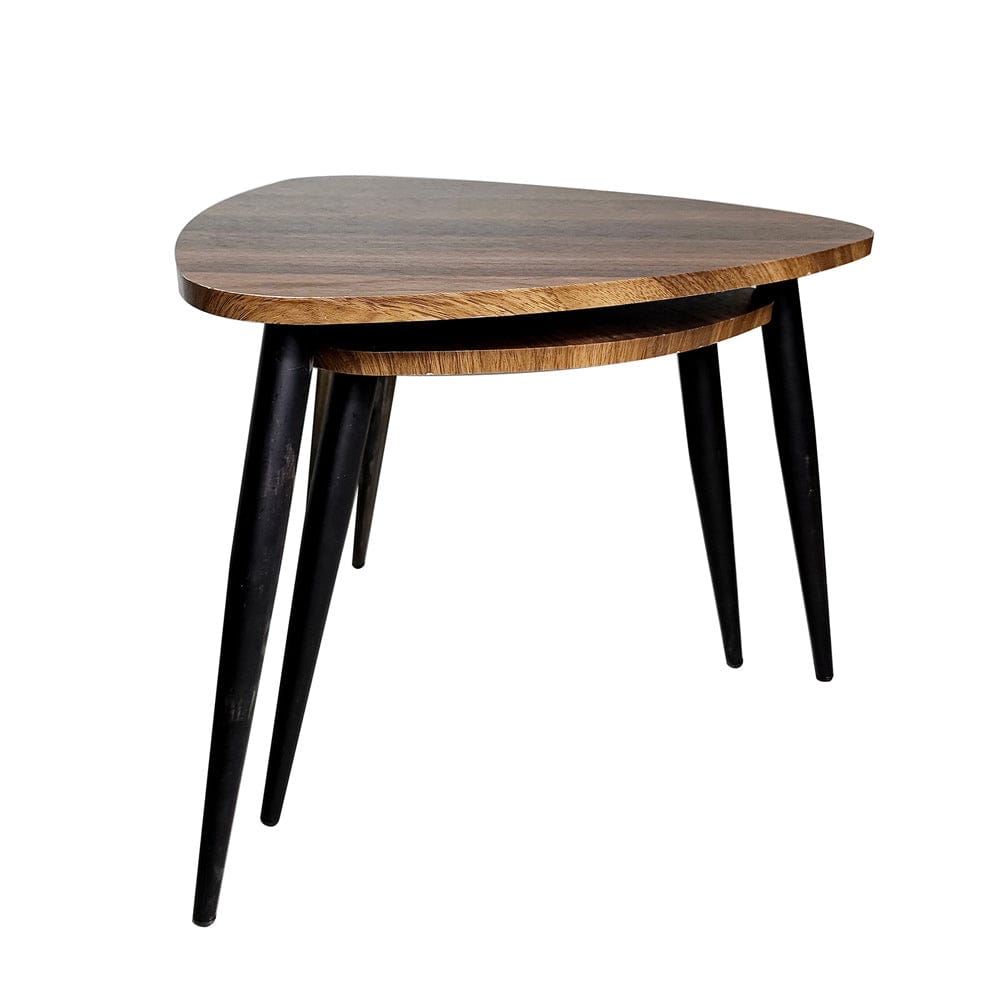 Furniture of America - Cove Nesting Tables Set of 2 in Natural/Black - GM-5014-2PK View 1